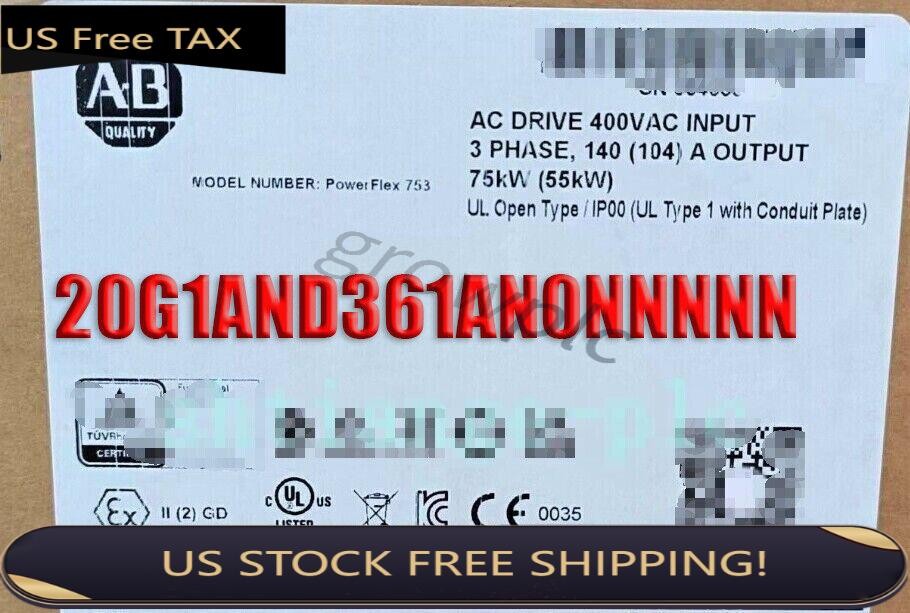 20G1AND361AN0NNNNN Allen Bradley PowerFlex 755 VFD 300 HP BRAND NEW FREE SHIP