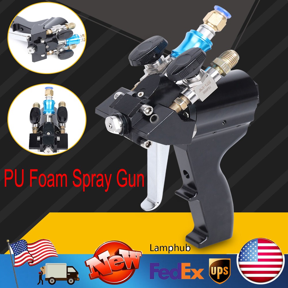 High Pressure P2 Pu Foam Spray Gun Polyurethane Air Purge Spraygun Self Cleaning
