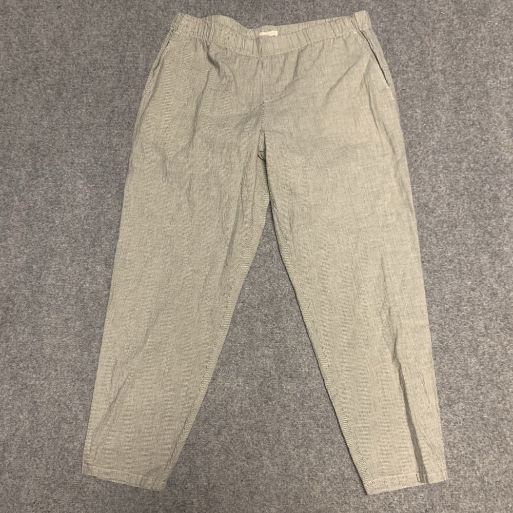 Eileen Fisher Womens Linen Blend Relaxed Fit Casual Pants Size L