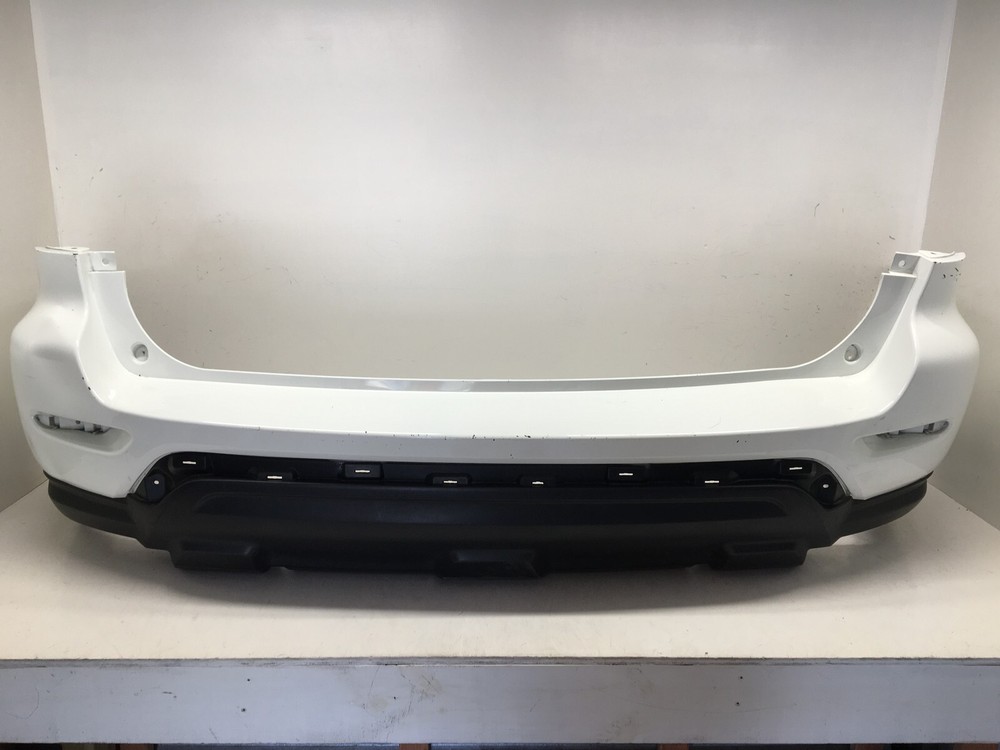 Rear Bumper LOCAL Nissan Pathfinder S Platinum w/o Tow PKG w/Sens Hole 17 18 OEM