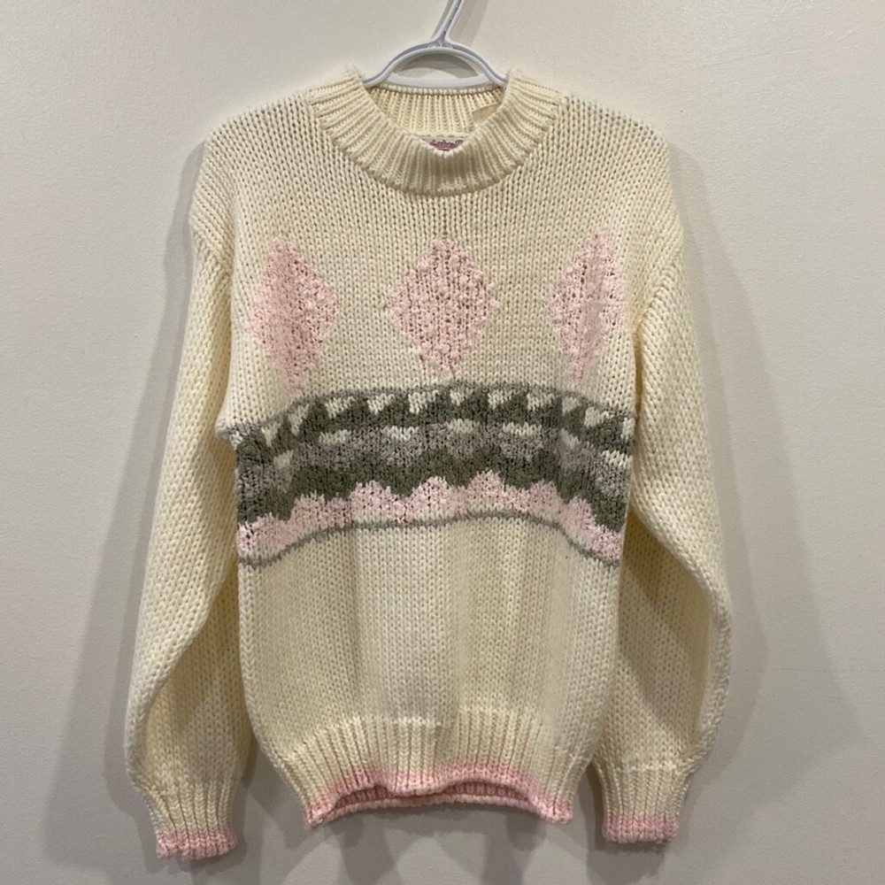 Vintage Gad-Abouts Hand Knit Look Sweater