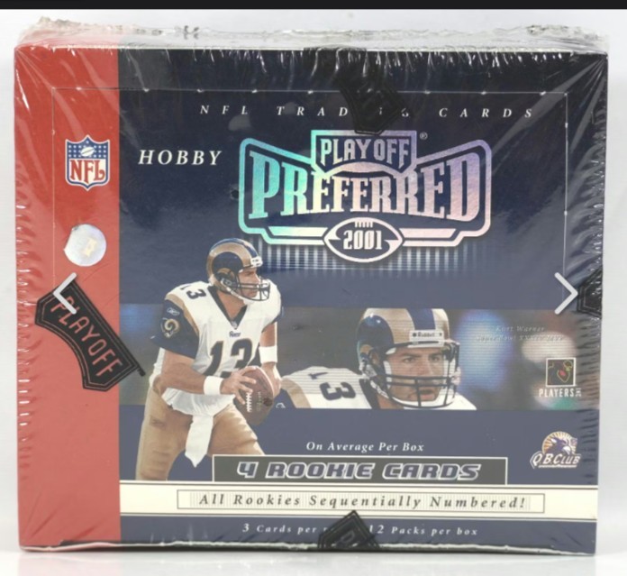 2001 Playoff Preferred Football Hobby Box