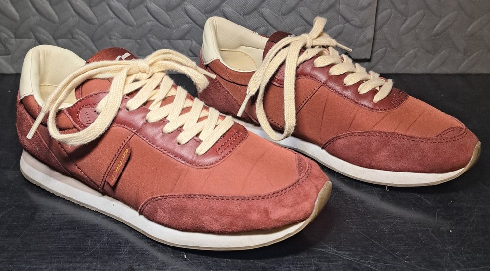 Sam Edelman Tori Trainer Burgundy and Cream Sneakers Size 7M
