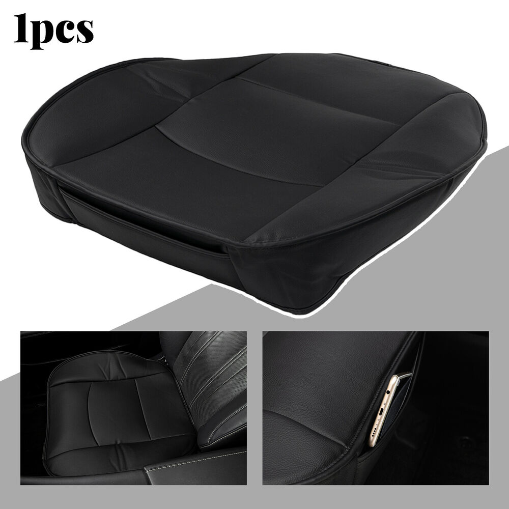 Car Front Seat Cover Breathable PU Leather Pad Cushion Non Slip Bottom Protector