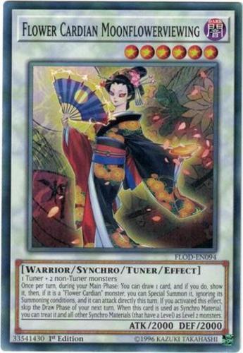 Flower Cardian Moonflowerviewing FLOD-EN094 Common 1st Ed Near Mint