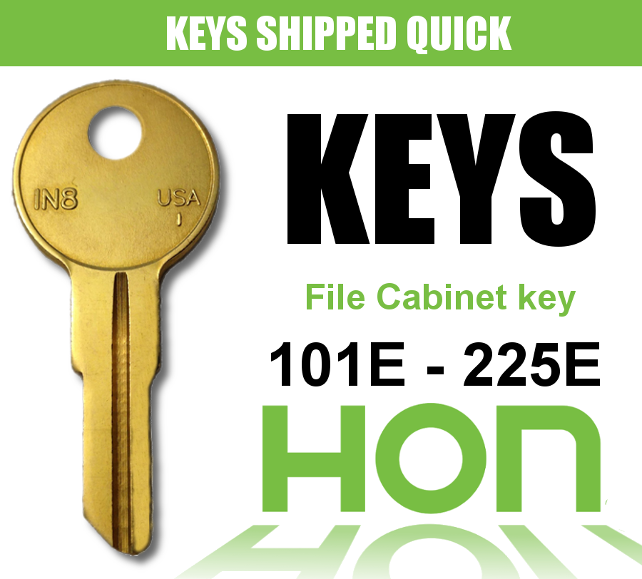 Hon File Cabinet Keys - Choose Key Code in Dropdown - Series 101E-225E