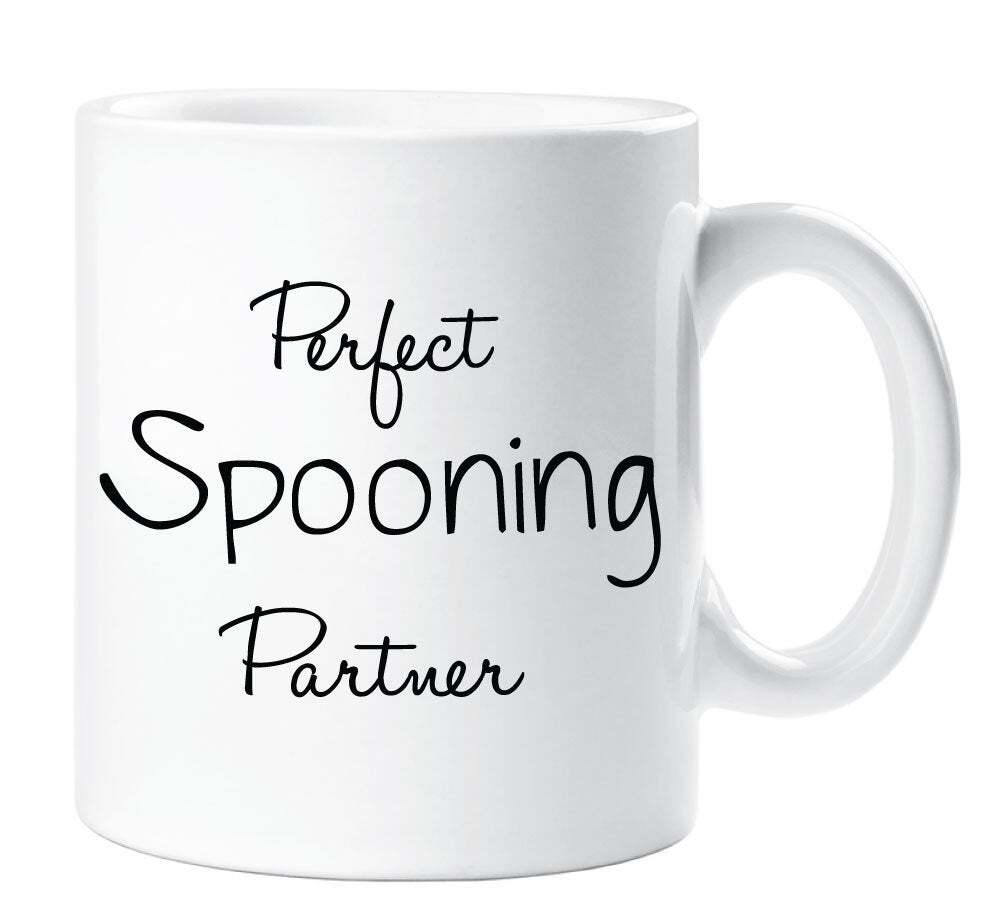 Perfect Spooning Partner Mug - Fun Ceramic Novelty Gift for Valentine's Day