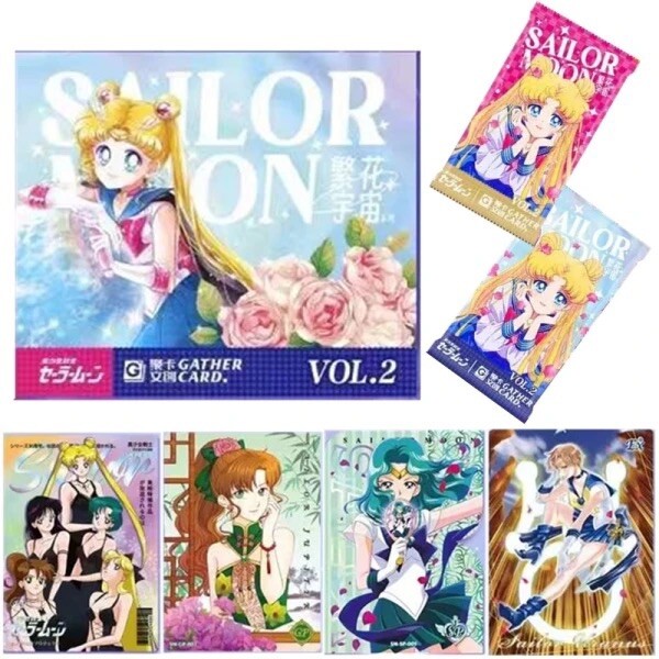 Sailor Moon Trading Card Game 11 Packs Collector's CCG Booster Box Gather Card
