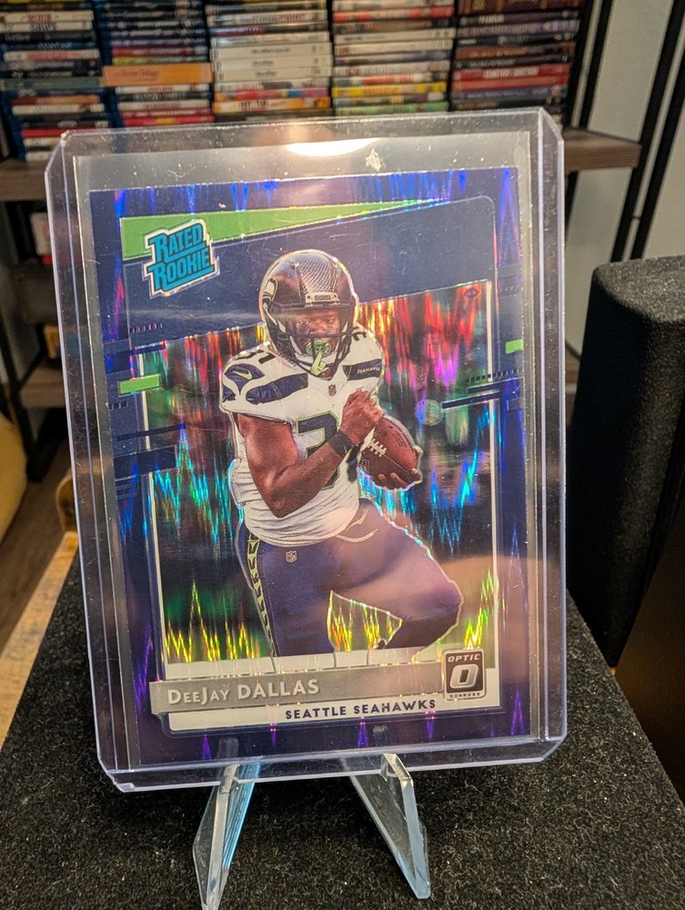 2020 Panini Donruss Optic - Rated Rookies Purple Shock Prizm #195 DeeJay Dallas