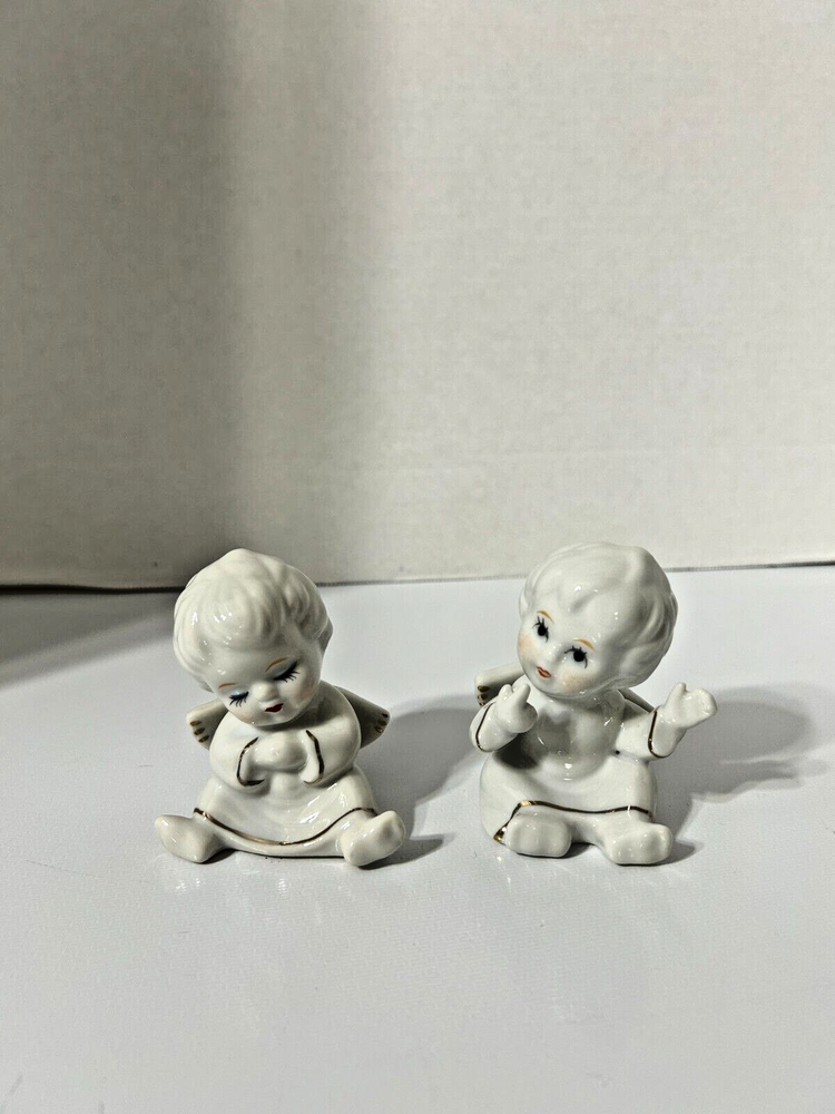 Vintage French Porcelain Angels 3