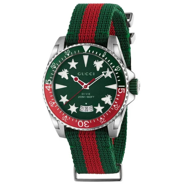 GUCCI Dive YA136339 Green Dial Men's Luxury Watch