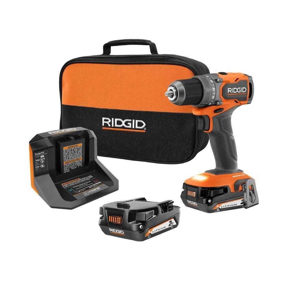 RIDGID 18V SubCompact Cordless Driver Kit - R87012K