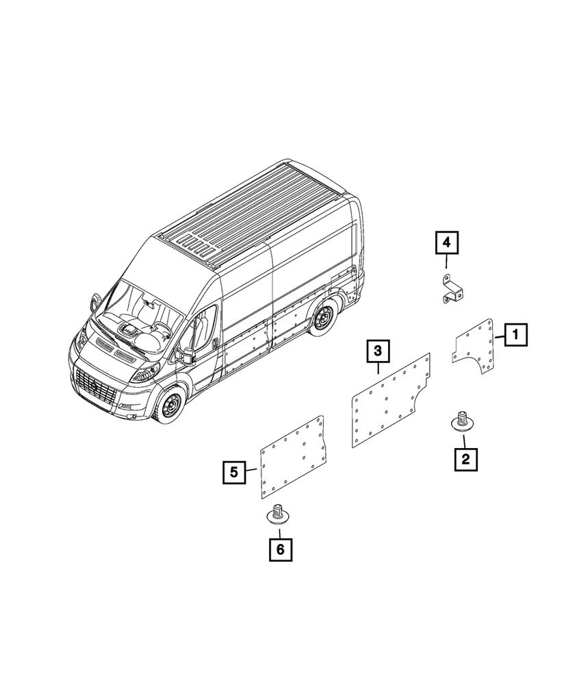 Genuine Mopar Cargo Compartment Panel Left 1ZS05LAHAA