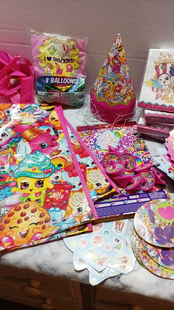 Shopkins Party Favors 🥳 🎉  Supply Box Bundle 86 Items