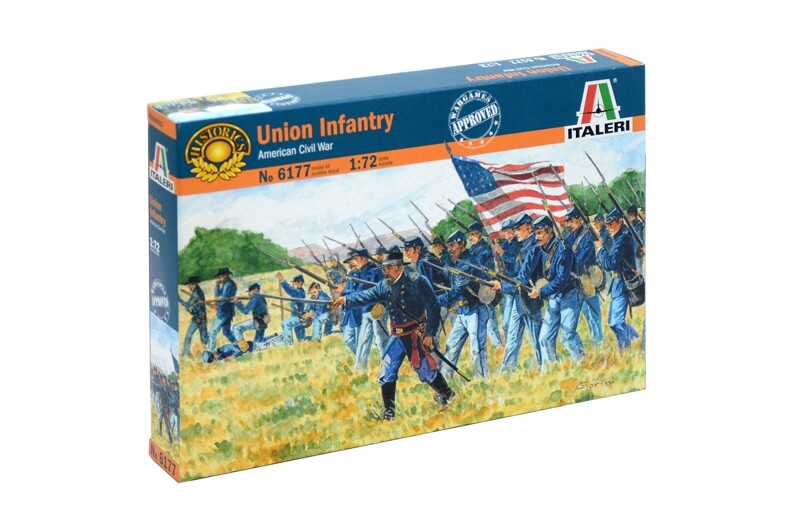 Italeri 1/72 Union Infantry American Civil War Plastic Model Kit 6177