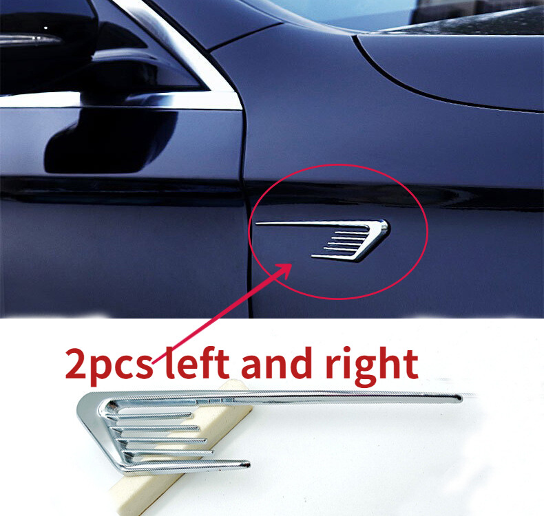 Custom Car Air Vent Grille Trim Cover for DIY Hood & Fender Enhancement