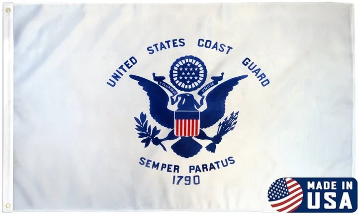 U.S. Coast Guard American Made 3x5ft US Made Flag Military Flag Nylon 200D