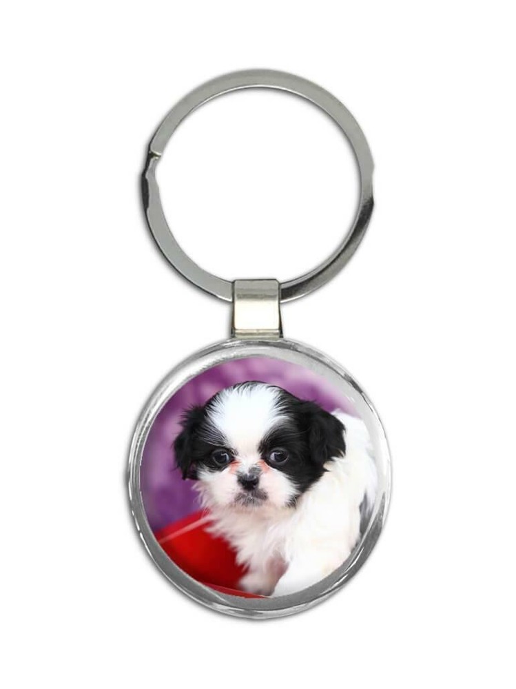 Gift Keychain : Shih Tzu Cart Dog Funny Cute Pet Canine Pets Dogs