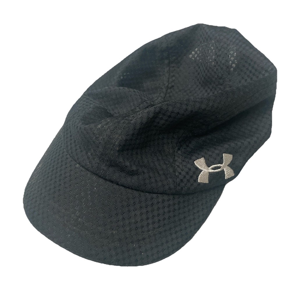 Under Armour Women's Strap-back Adjustable Hat Cap Black Lightweight Breathable