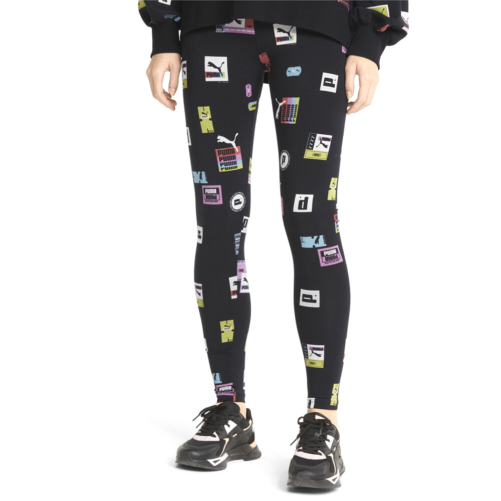 Puma Brand Love Leggings Womens Black Athletic Casual 53435401
