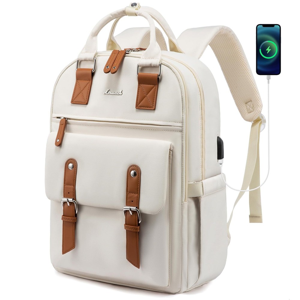 Vintage LOVEVOOK Laptop Backpack for Women Business Travel Work