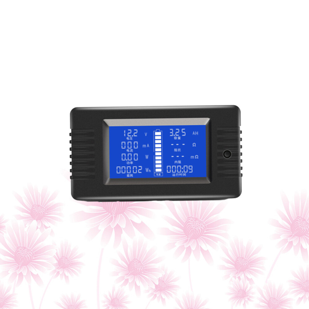 Battery Capacity Tester Voltage Gauge Power Meter LCD Monitor (Self-contained