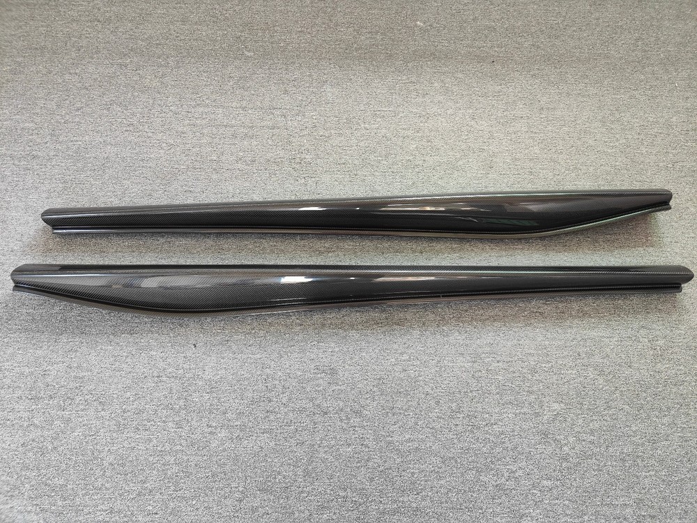Carbon Fiber Sideskirts Side Step Extension Cover Trim For Ferrari 296 Gtb Gts