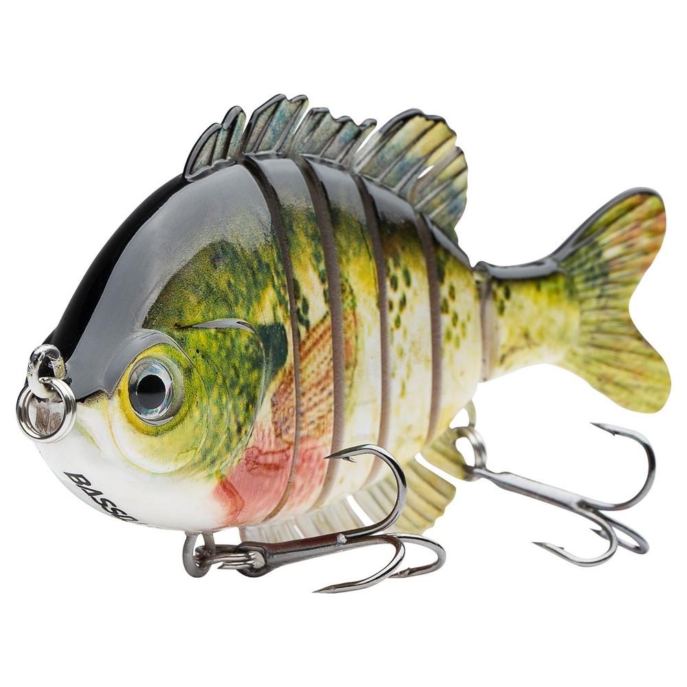 Multi-Jointed Bluegill Swimbait Topwater Hard Bass Fishing Lure for Panfish