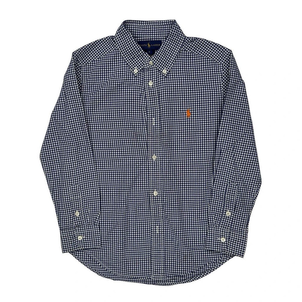 Age 6 Ralph Lauren Checked Shirt - XS Blue Cotton