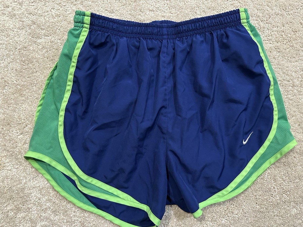Nike Dri Fit Women's Blue Green Athletic Shorts Size Small
