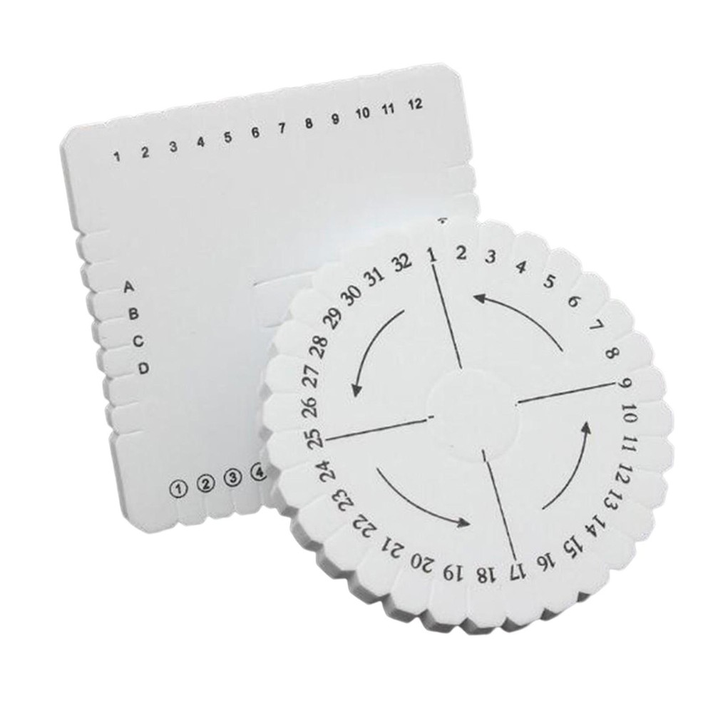 Round Disk For Bracelet 2pcs Bracelet Maker Holder Square Macrame Board 10*10CM