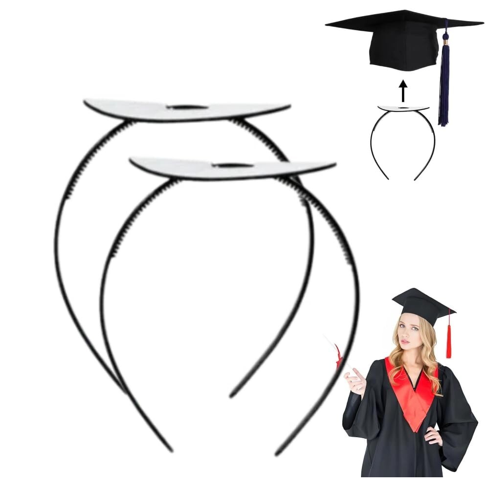 Graduation Cap Headband Grad Cap Headband Firm Anti-Fall Hairband for Graduation