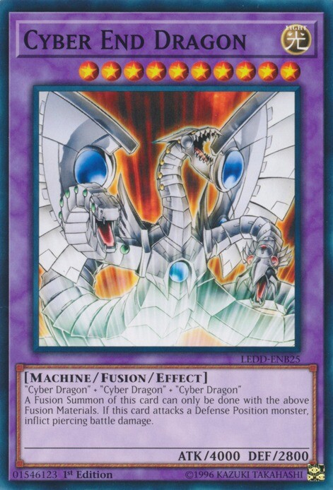 Cyber End Dragon LEDD-ENB25 Common 1st Edition NM YuGiOh Legendary Duelists