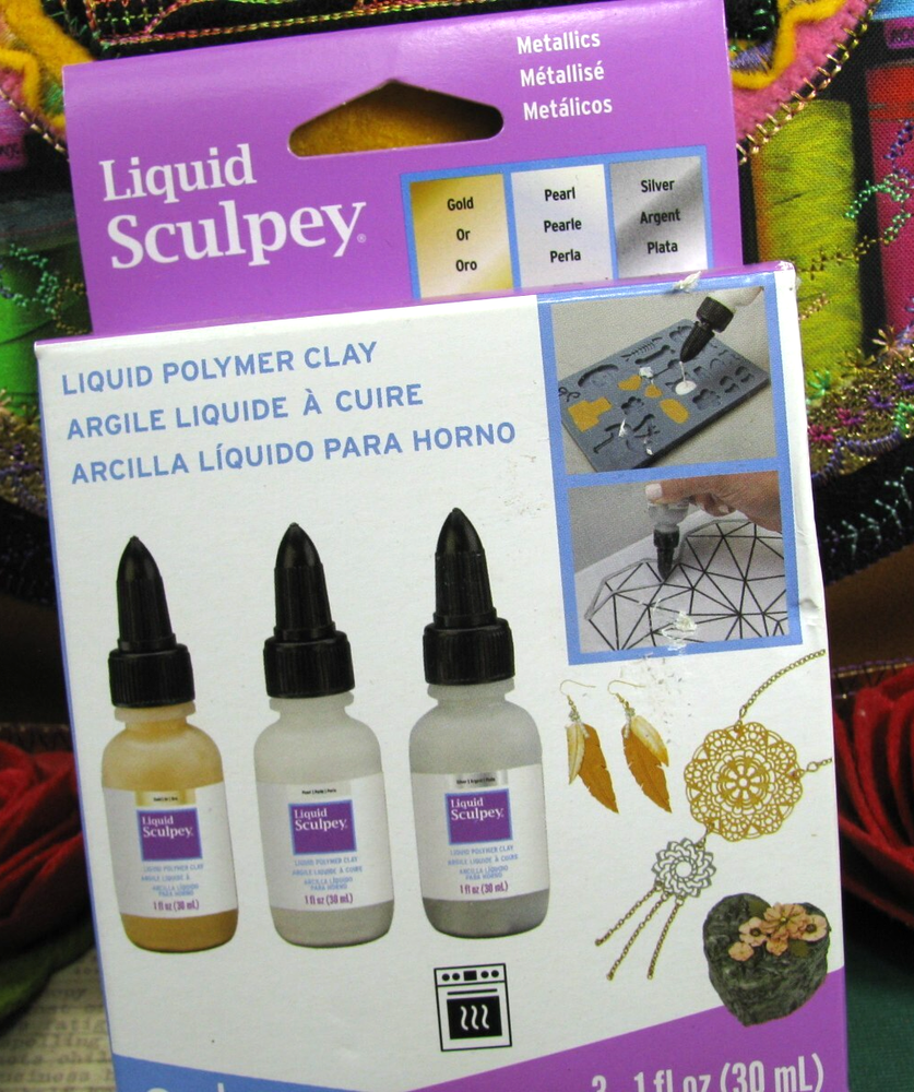 Liquid Sculpey 3-Piece Polymer Clay Set in Metallic Gold Clearance Sale-image