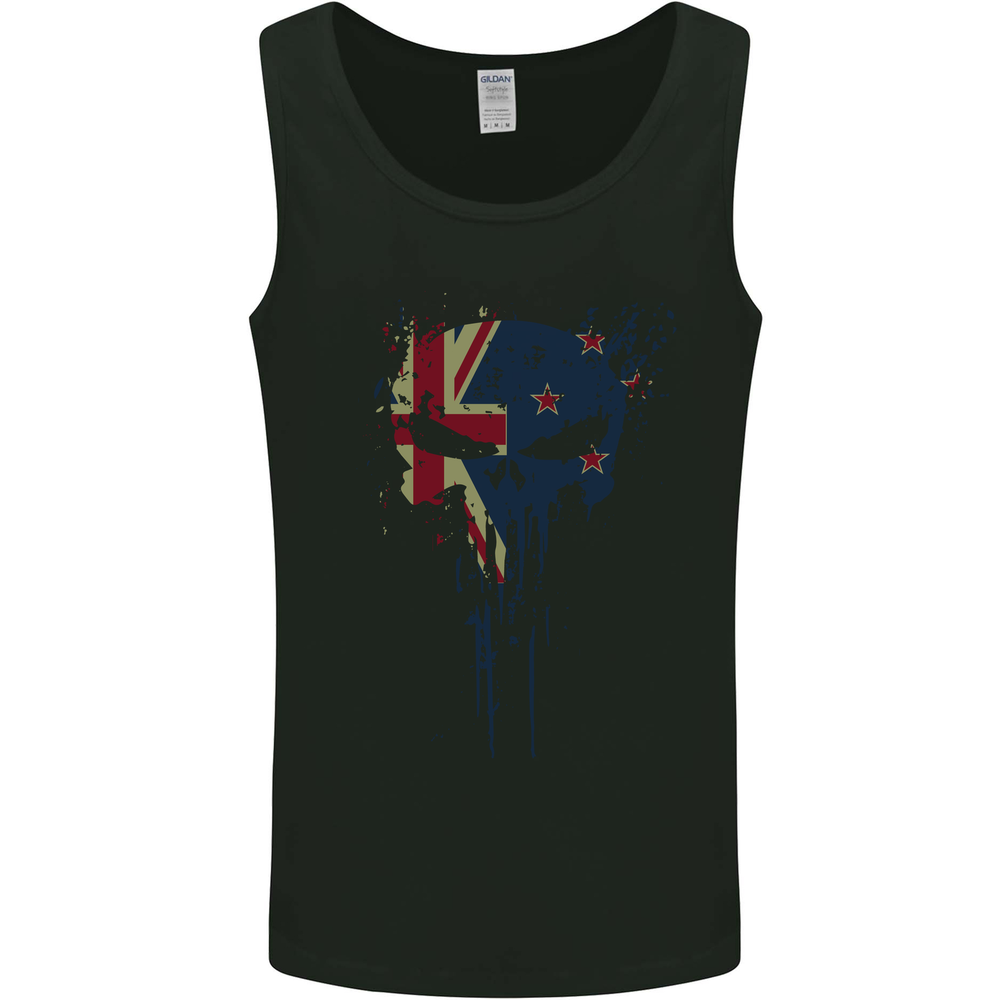 New Zealand Skull Gym Training Bodybuilding Mens Vest Tank Top