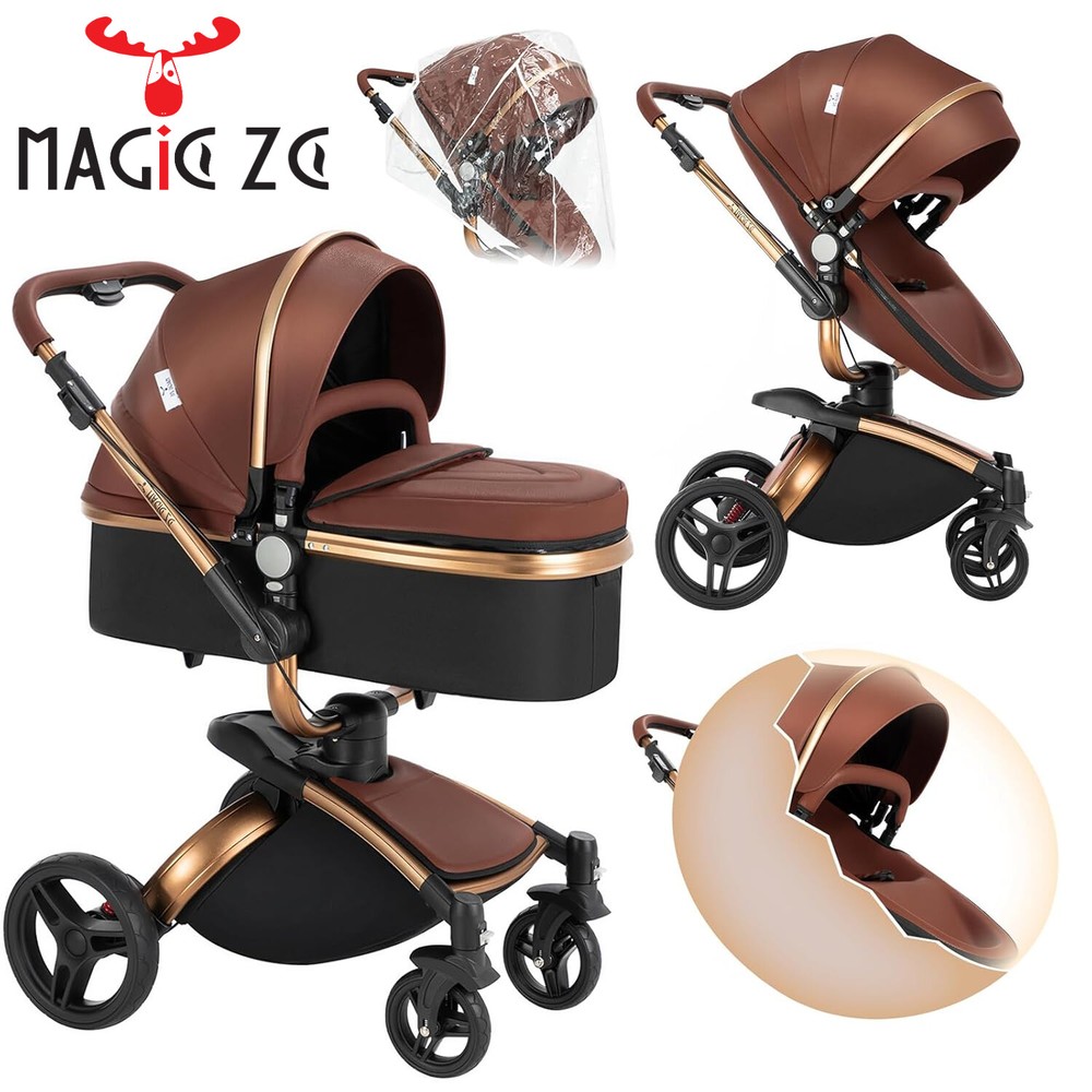 Baby Stroller2-in-1 Infant Travel System with Seat Accessories,Folding Pushchair