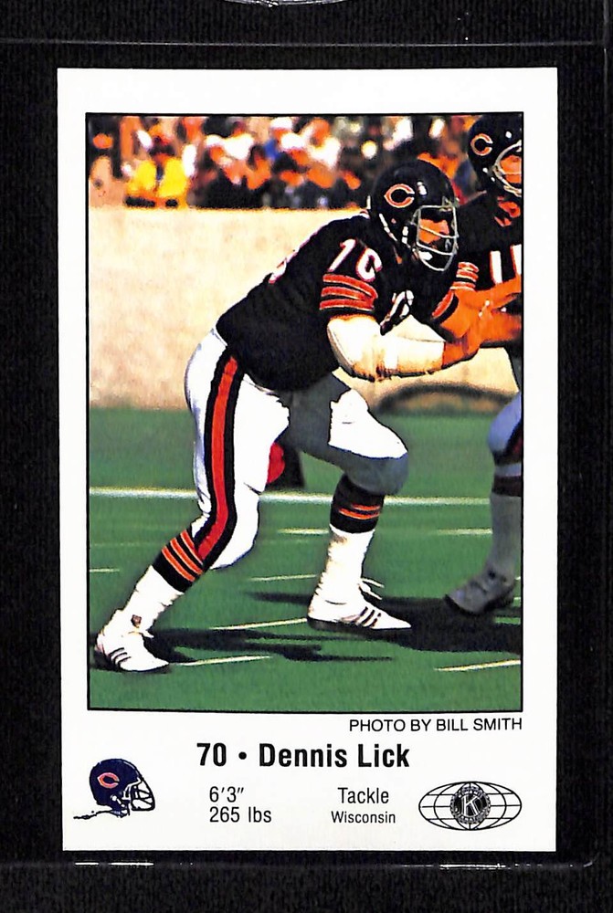 1981 Chicago Bears Police #NNO Dennis Lick - NM/MT+ Set Break!