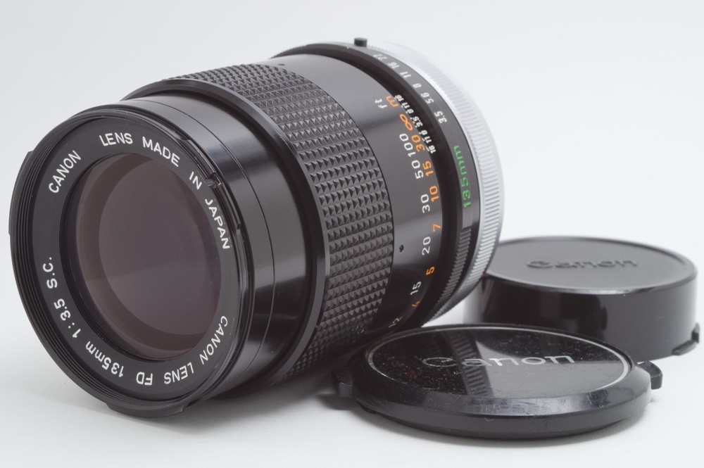 Canon FD 135mm F3.5 S.C. Manual Focus Telephoto Lens Japan Tested Exc+5 Condition  