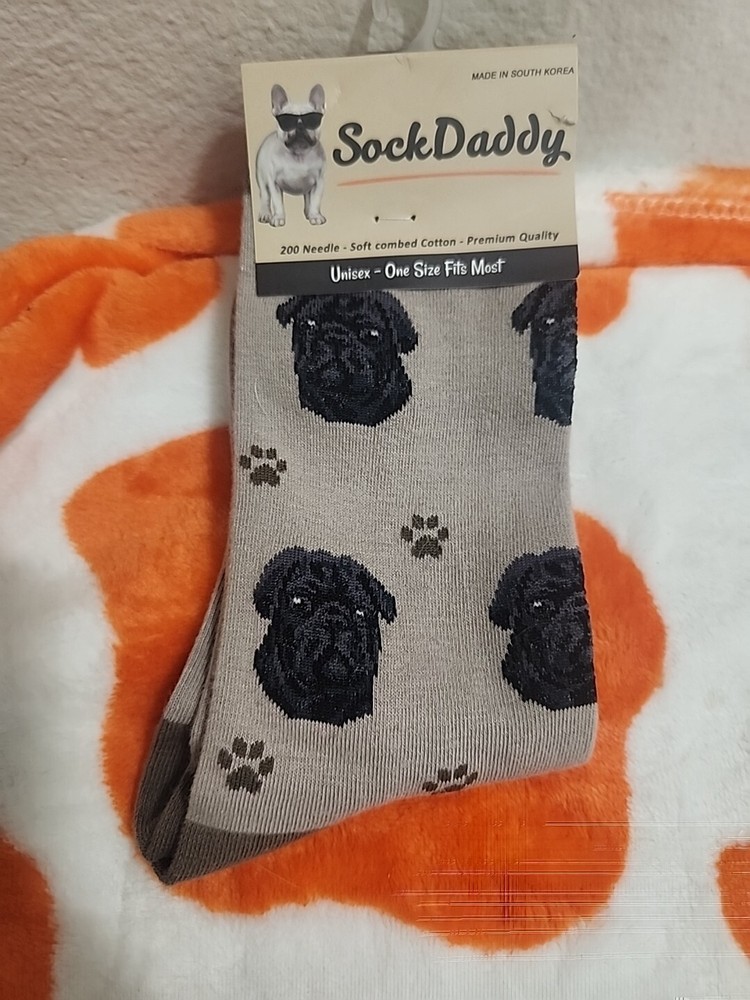Unisex Pug Lover Novelty Socks by Sock Daddy for Pet Enthusiasts