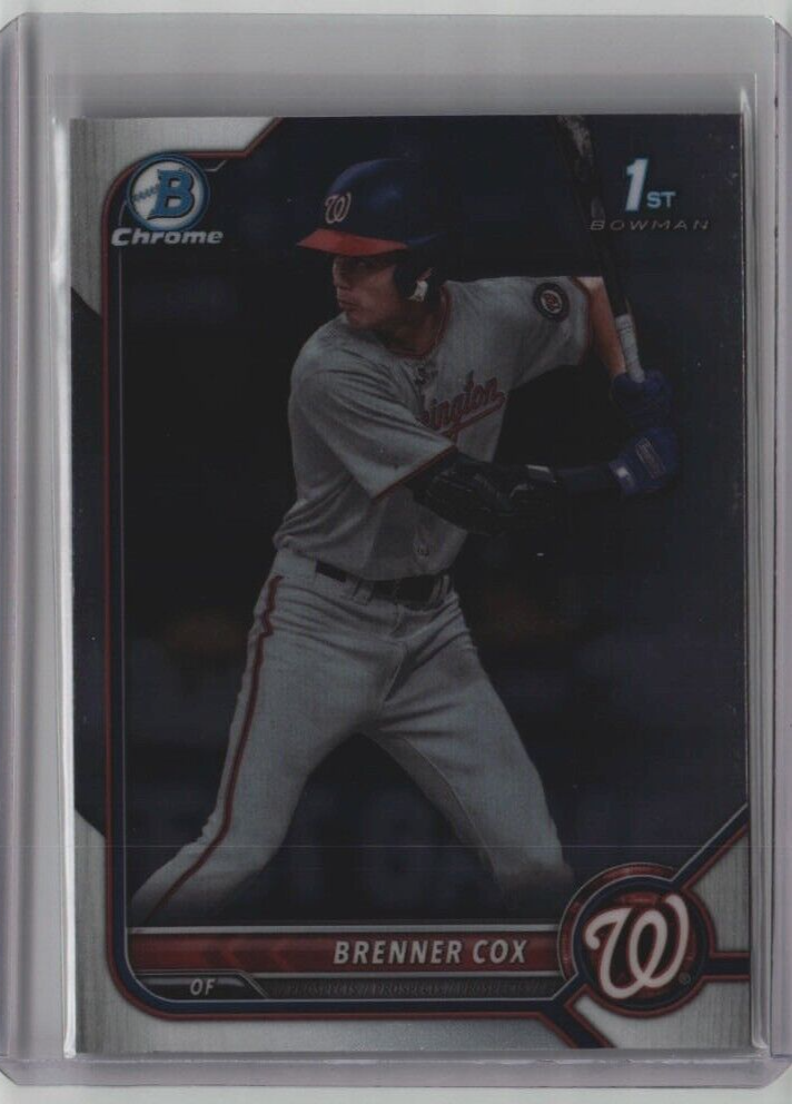 BRENNER COX ROOKIE BOWMAN CHROME 1st BDC-196 2022 MLB WASH NATIONALS FREE SHIP