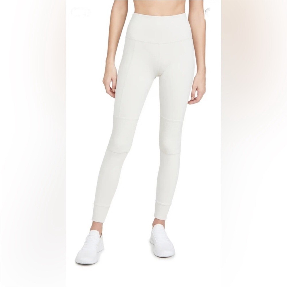 Alo Yoga High Waist Avenue Cream Off White Leggings Womens Size Small