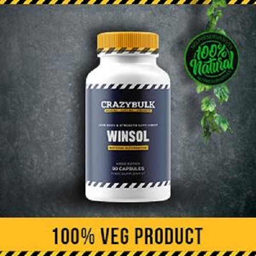 CrazyBulk WINSOL (WINSTROL) Natural Alternative for Lean Mass 90caps Pack of 1