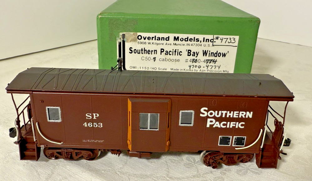 Overland Models HO Scale Brass C50-6 Caboose Southern Pacific #4653