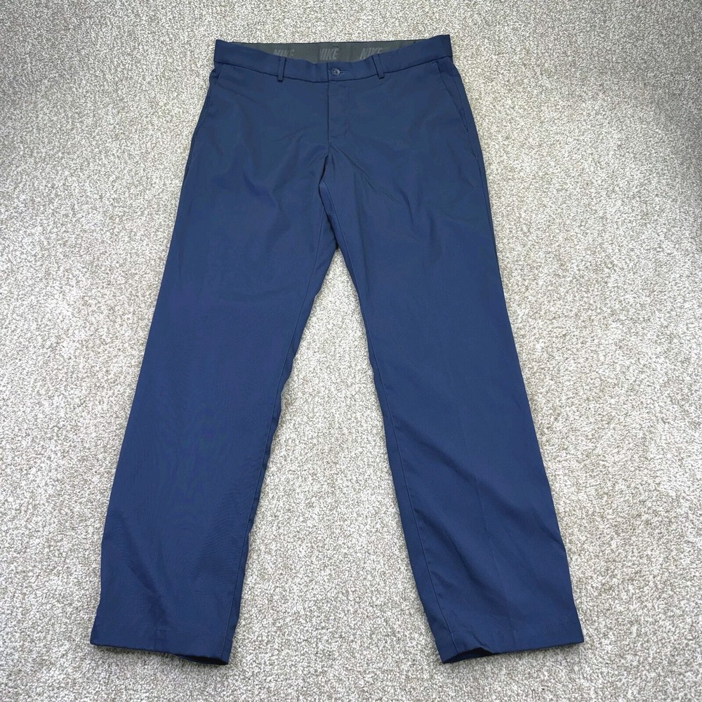 Nike Dri Fit Golf Pants Mens Size 34x32 (Actual 35x31) Blue 833194-410