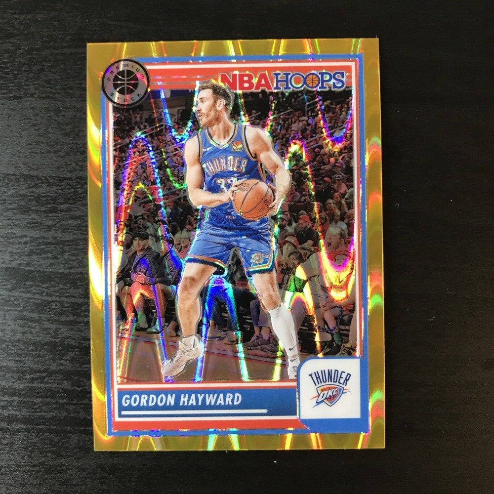 Gordon Hayward 10/10 Gold Seismic Prizm 2023-24 NBA Hoops Premium Stock #263
