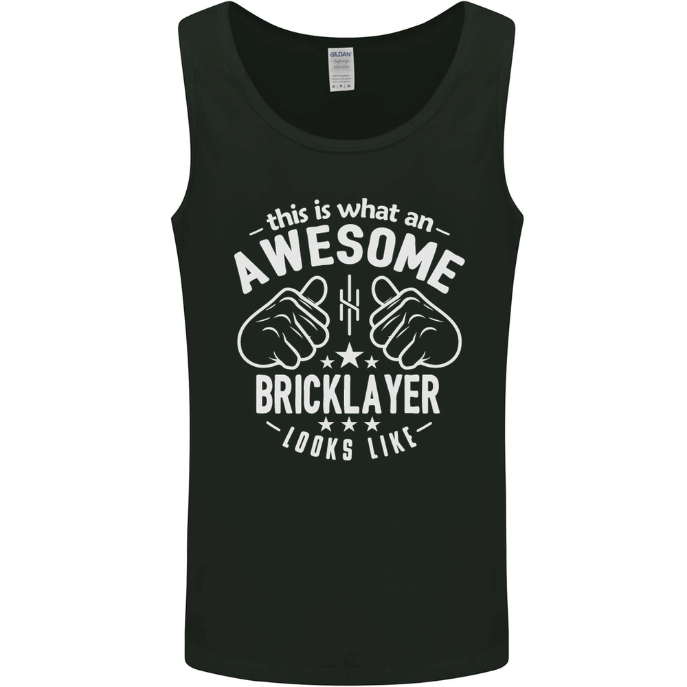 Awesome Bricklayer Design Mens Vest Tank Top