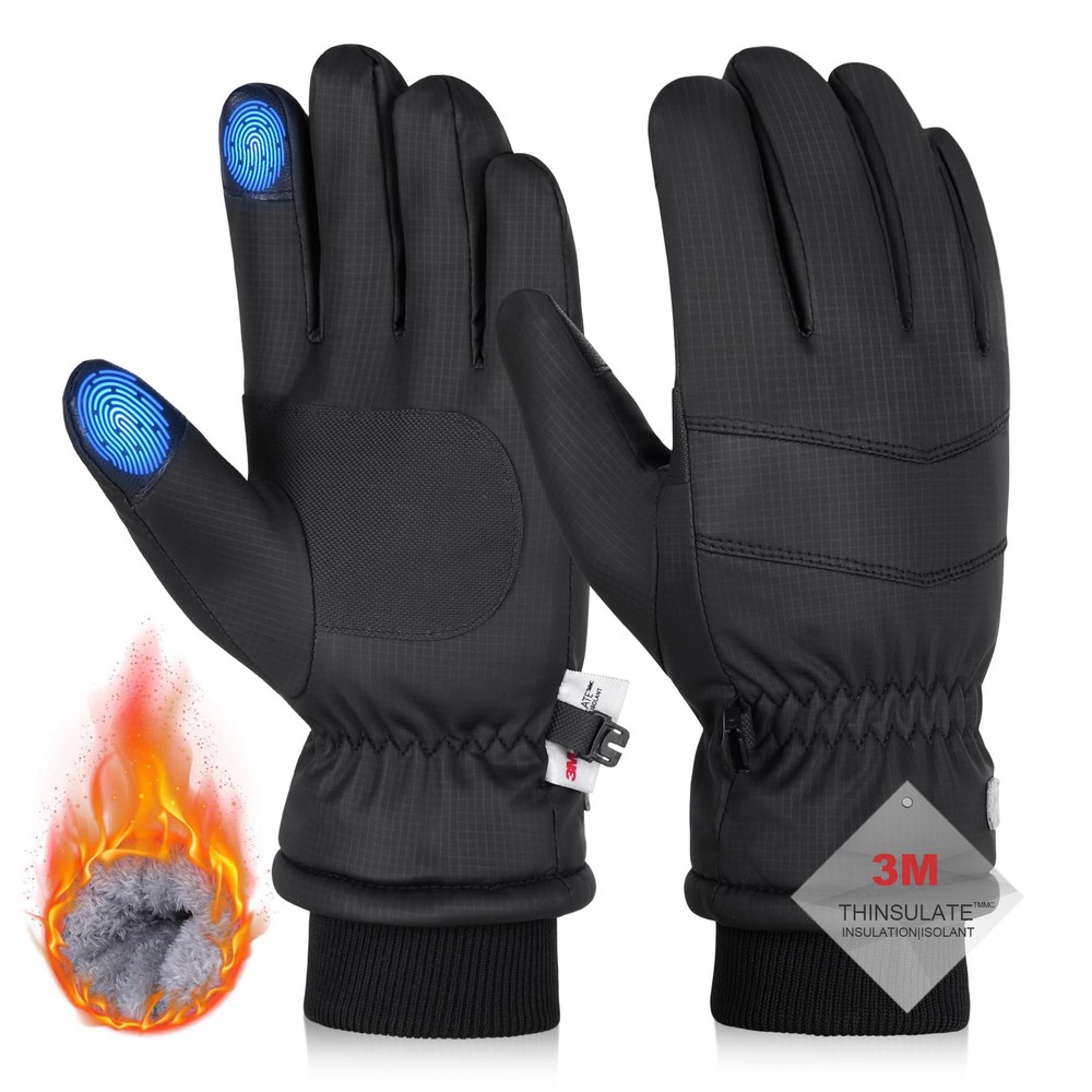 Winter Gloves for Men Women 3M Thinsulate Thermal Gloves Touchscreen Water-Re...