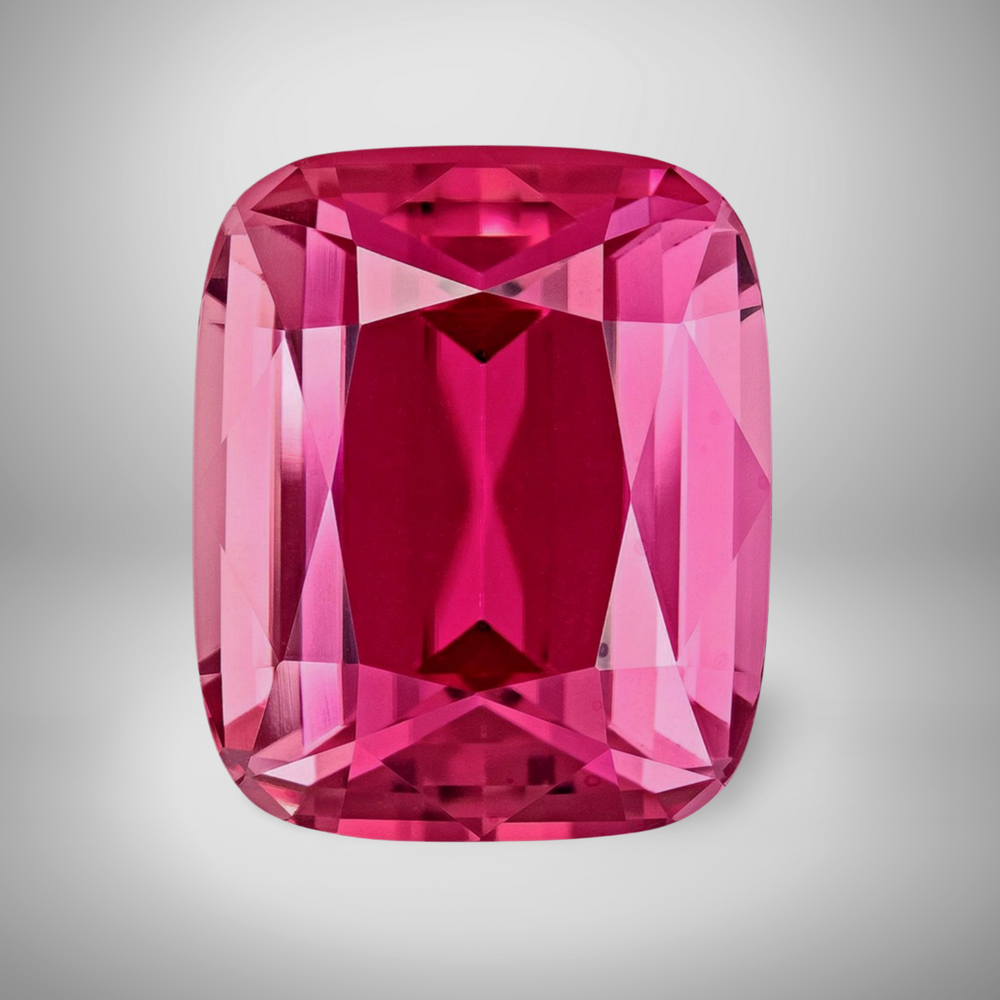 Pink Tourmaline Cushion Cut AAA+ Loose Gemstone 6.1 Cts 14x10mm