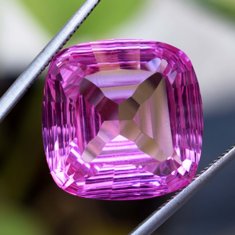 Extremely Rare Natural Pink Sapphire 31.60 CT Master Cushion Cut Certified Gem
