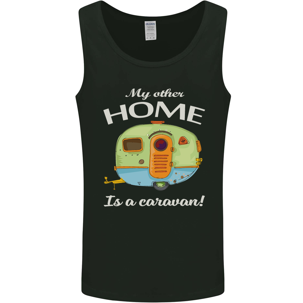 My Other Home Is a Caravan Caravanning Mens Vest Tank Top